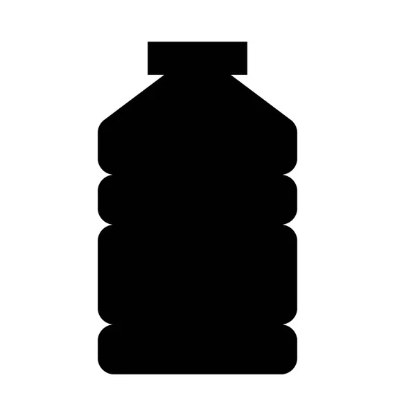 Botella Leche Plana Vector Icono — Vector de stock