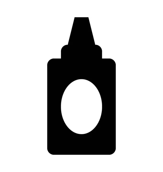 Botella Ketchup Vector Plano Icono — Archivo Imágenes Vectoriales