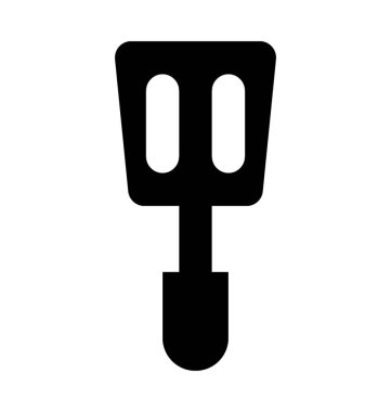 Oluklu Spatula düz vektör simgesi