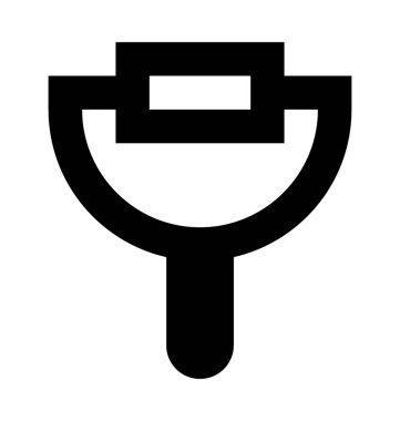 Sebze soyucu düz vektör simgesi