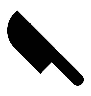 bıçak düz vektör simgesi