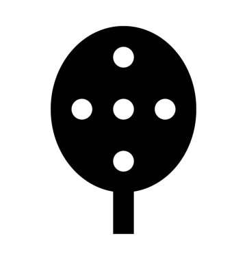 Kepçe kap düz vektör simgesi