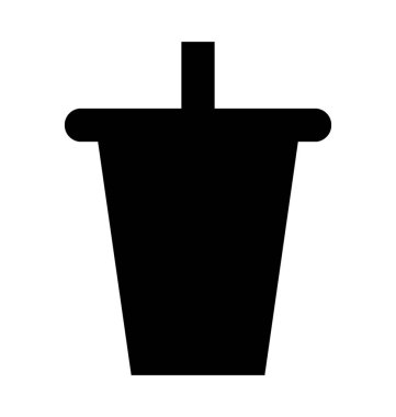 Tek kullanımlık kahve Kupası düz vektör simgesi