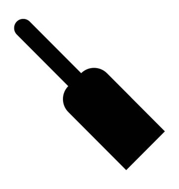 Spatula düz vektör simgesi