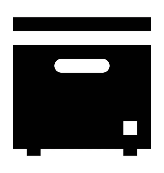 Koken Bereik Platte Vector Icon — Stockvector