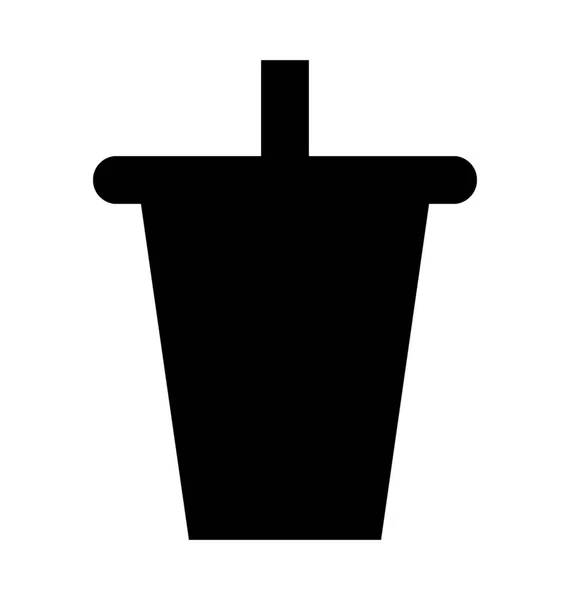 Disponibla Kaffe Kopp Platt Vektor Symbol — Stock vektor