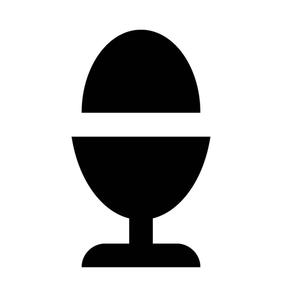 Egg Cup Platte Vector Icon — Stockvector