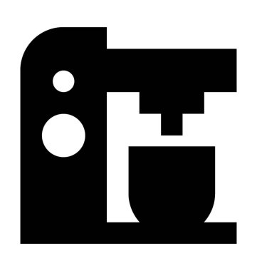 Kahve makinesi düz vektör simgesi