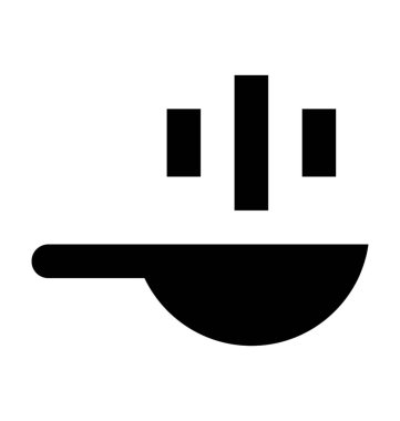 Kızaran Pan Düz Vektör Simgesi