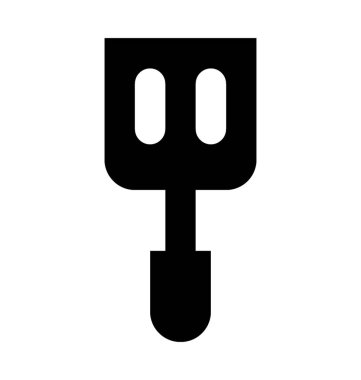 Oluklu Spatula düz vektör simgesi