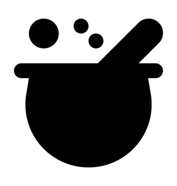 Kazanı düz vektör simgesi