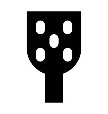 Oluklu Spatula düz vektör simgesi