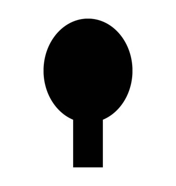 Kepçe düz vektör simgesi