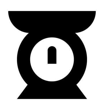 Mutfak ölçek düz vektör simgesi