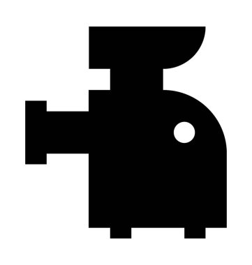 Doğrayıcılardan makine düz vektör simgesi