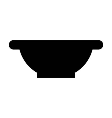 Bowl Düz Vektör Simgesi