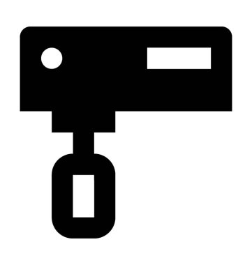 Yumurta çırpıcı düz vektör simgesi