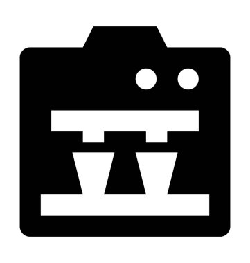 Su dağıtıcısı düz vektör simgesi