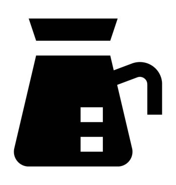 Sürahi düz vektör simgesi