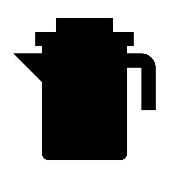 Dzbanek Płaskie Vector Icon — Wektor stockowy