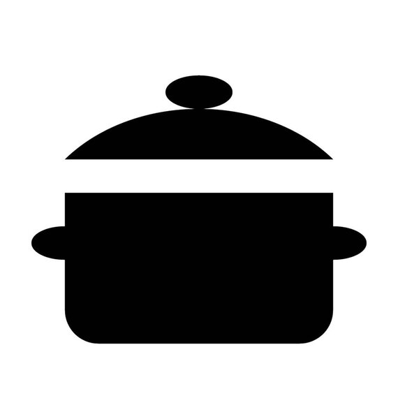 Cooking Pot Flat Vector Icon