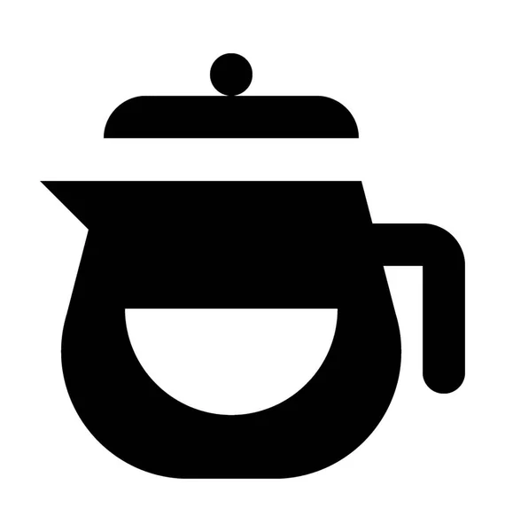 Teapot Flat Vector Icon — Stock Vector