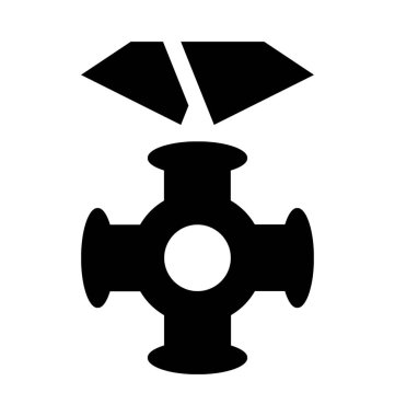 Nazi Ödülü düz vektör simgesi