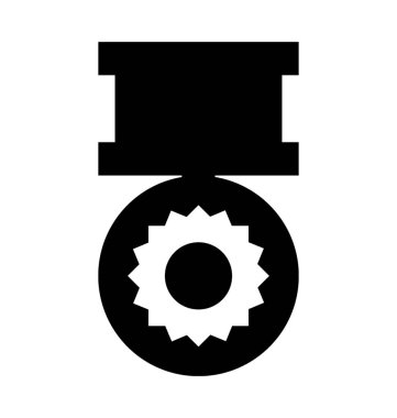 Madalya düz vektör simgesi