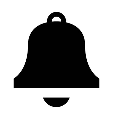 Çan Düz Vektör Simgesi