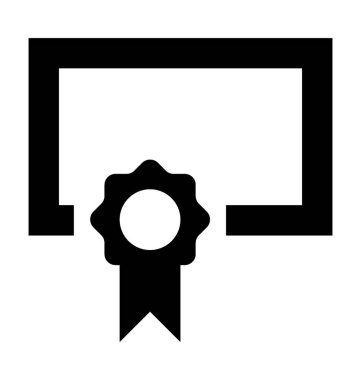 Derecesi düz vektör simgesi