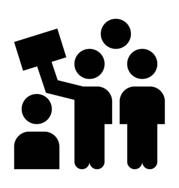 Kazananlar düz vektör simgesi