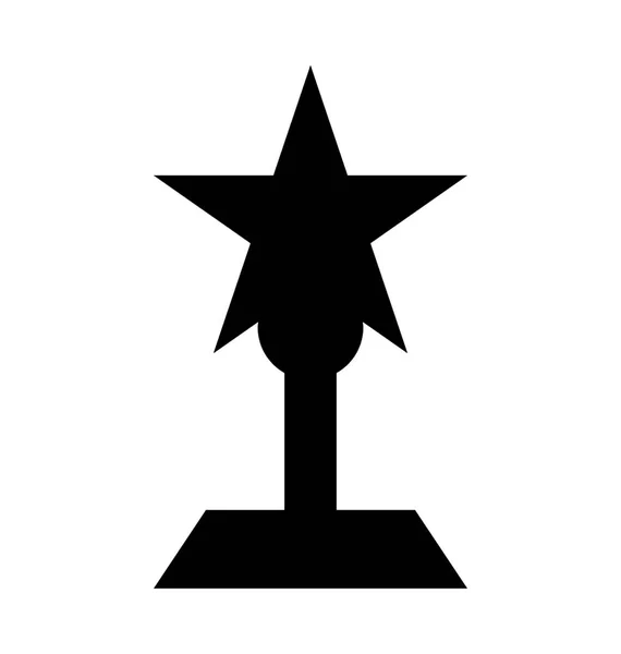 Premio Estrella Plana Vector Icono — Vector de stock