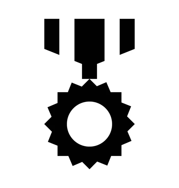 Medaille Flache Vektor Symbol — Stockvektor