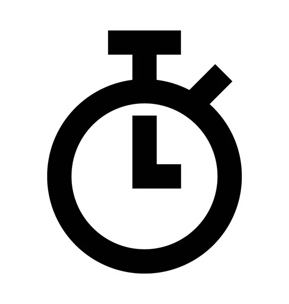 Chronomètre Flat Vector Icône — Image vectorielle