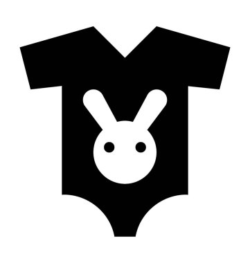 Bebek Romper düz vektör simgesi