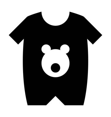 Bebek Romper düz vektör simgesi