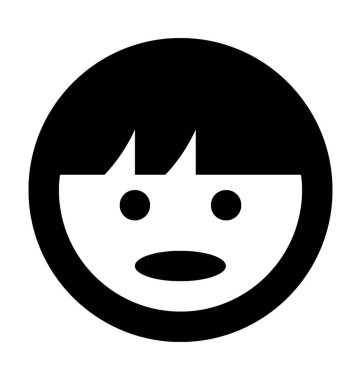 Bebek Çocuk düz vektör simgesi