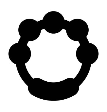 Düz vektör simge çıngırak