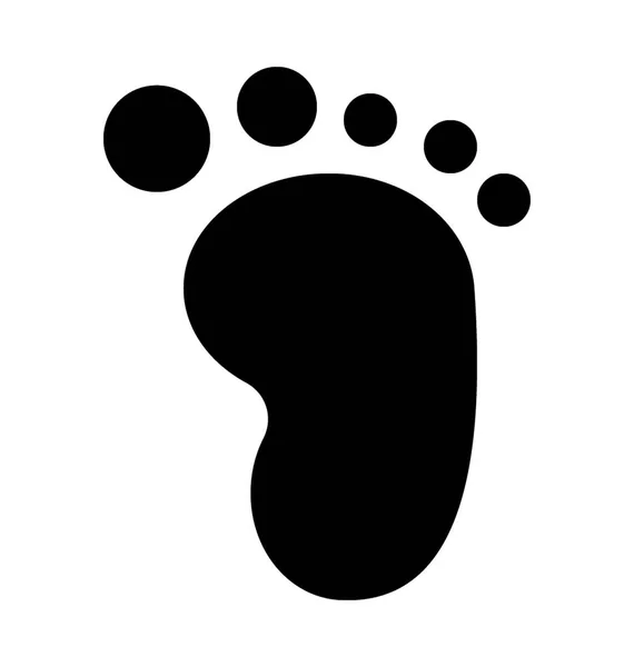 Baby Fot Platt Vektor Symbol — Stock vektor