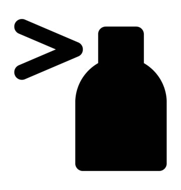 Yüz sprey düz vektör simgesi