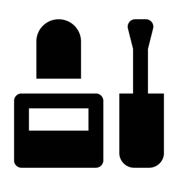 Emaye düz vektör simge tırnak