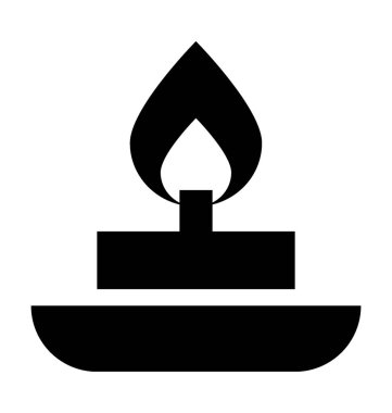 Mum Düz Vektör Simgesi