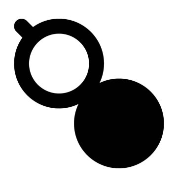 Kompakt toz düz vektör simgesi