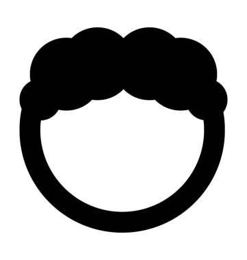 Yüzü olmayan adam düz vektör simgesi