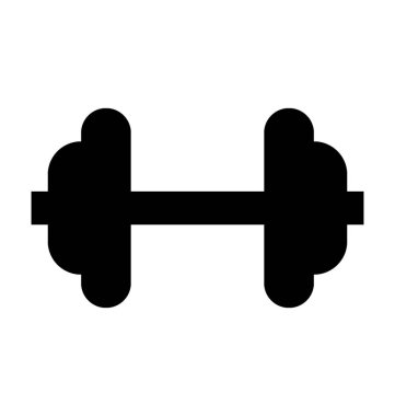 dambıl düz vektör simgesi 