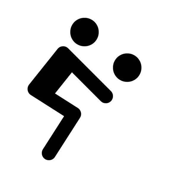 Волейболист Flat Vector Icon — стоковый вектор