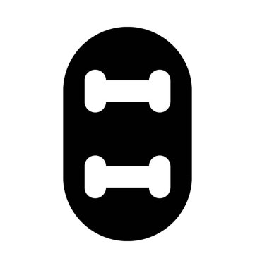 Kaykay düz vektör simgesi 