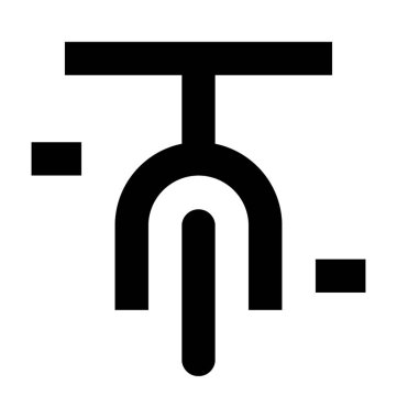 motorsiklet düz vektör simgesi 