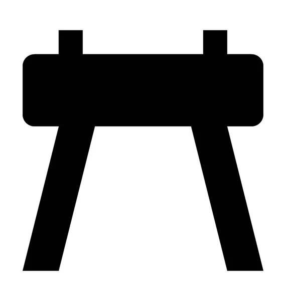 Икона Прыжок Плоским Вектором — стоковый вектор