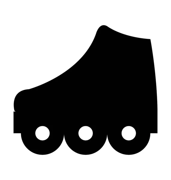 Skates Shoes Flat Vector Icon — Stock Vector